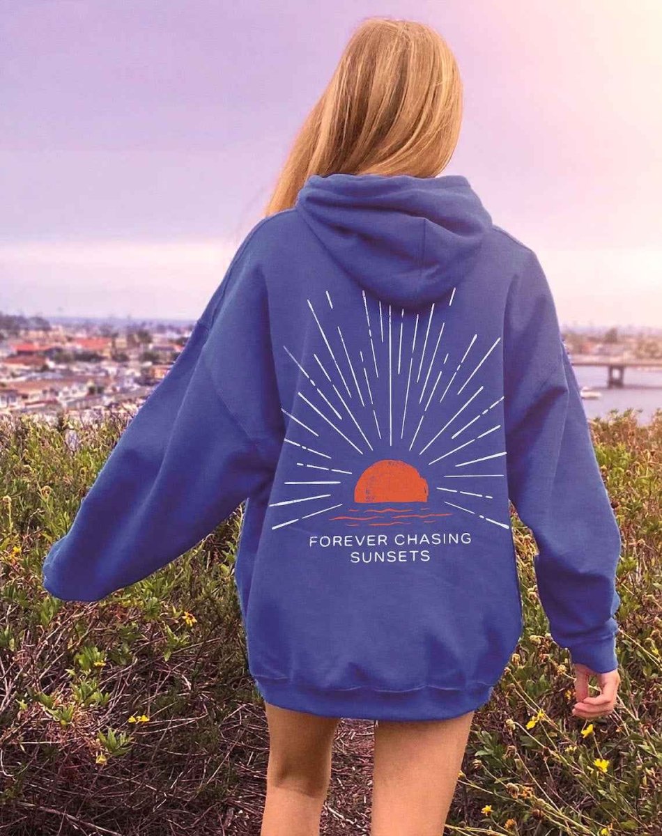 Graphic Back Print Oversized Hoodie
