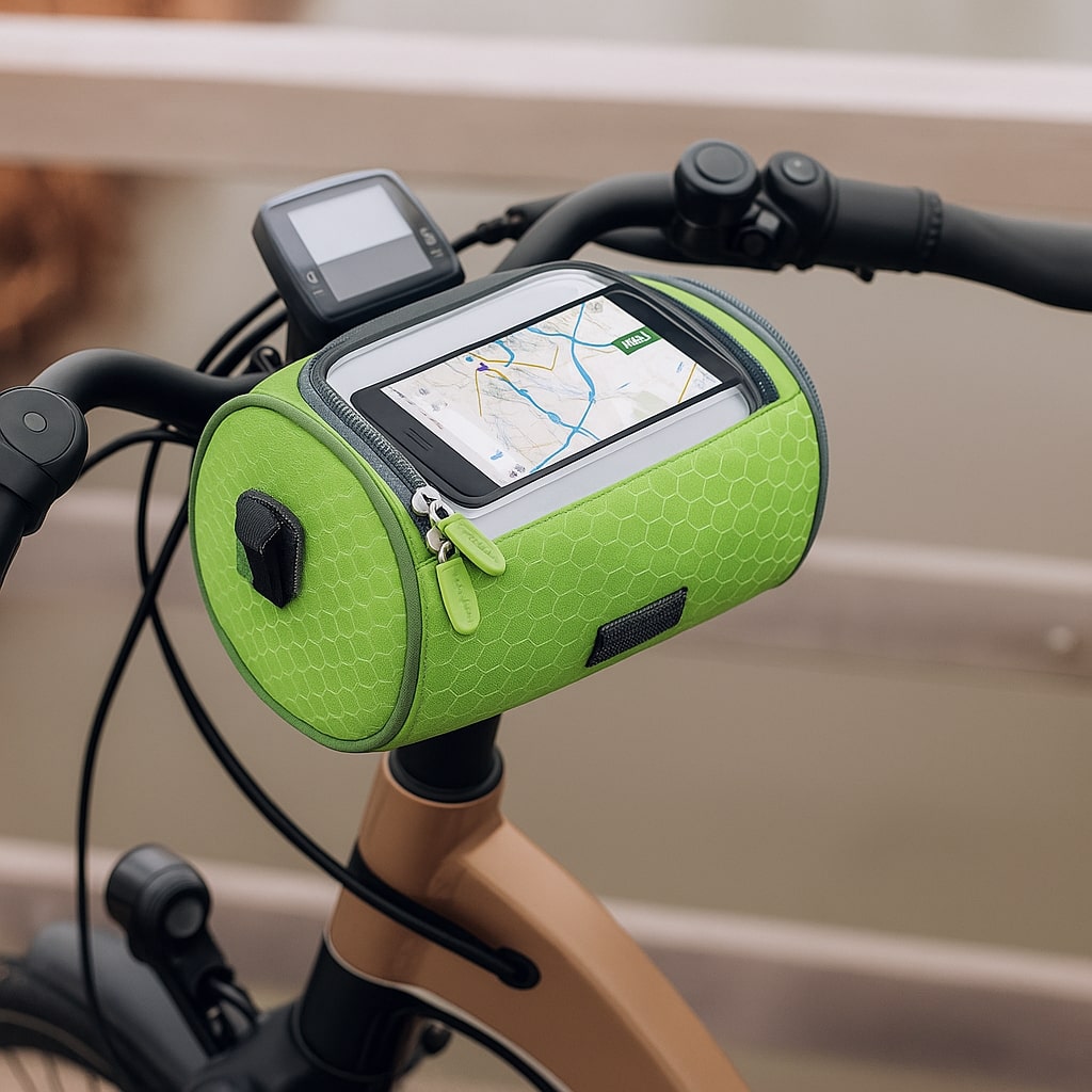 Waterproof Handlebar Bike Bag with Touchscreen Window