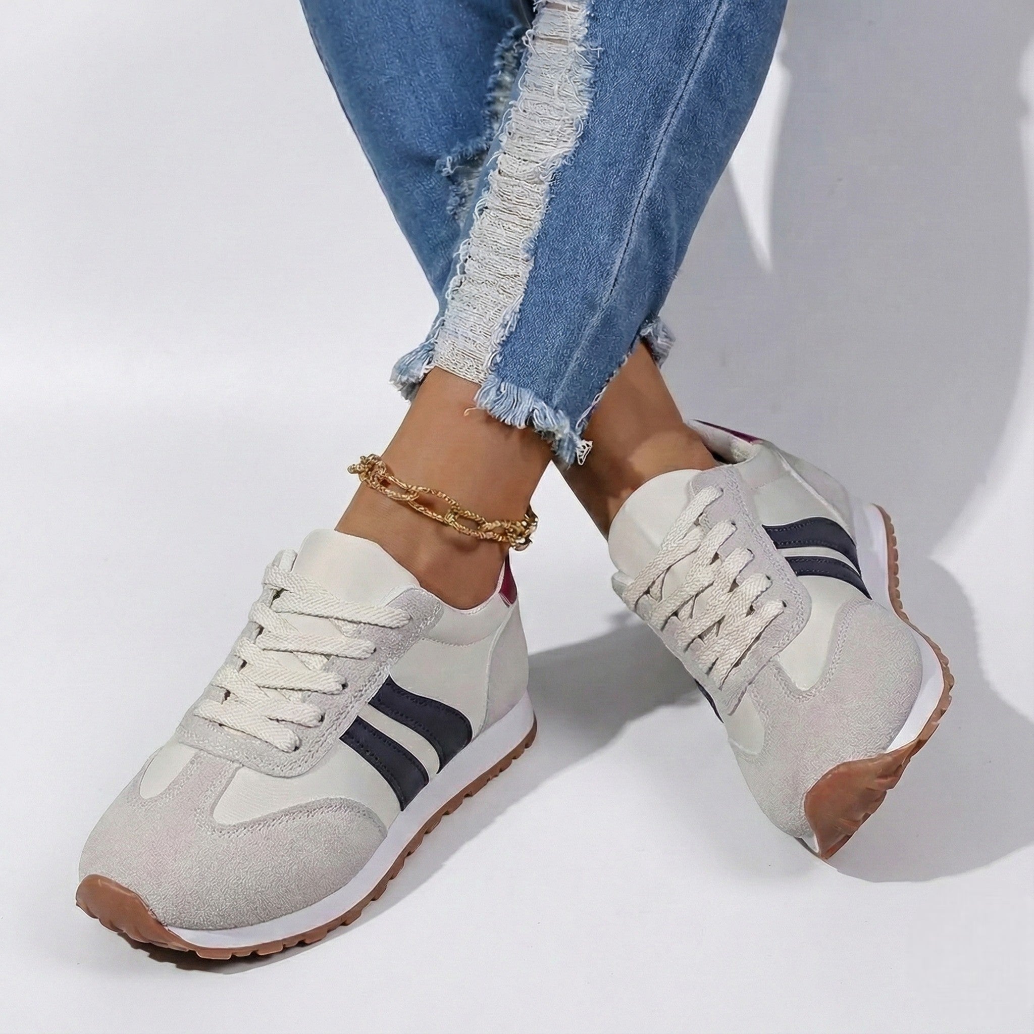 Lily Women's Lightweight Orthopaedic Lace-Up Trainers