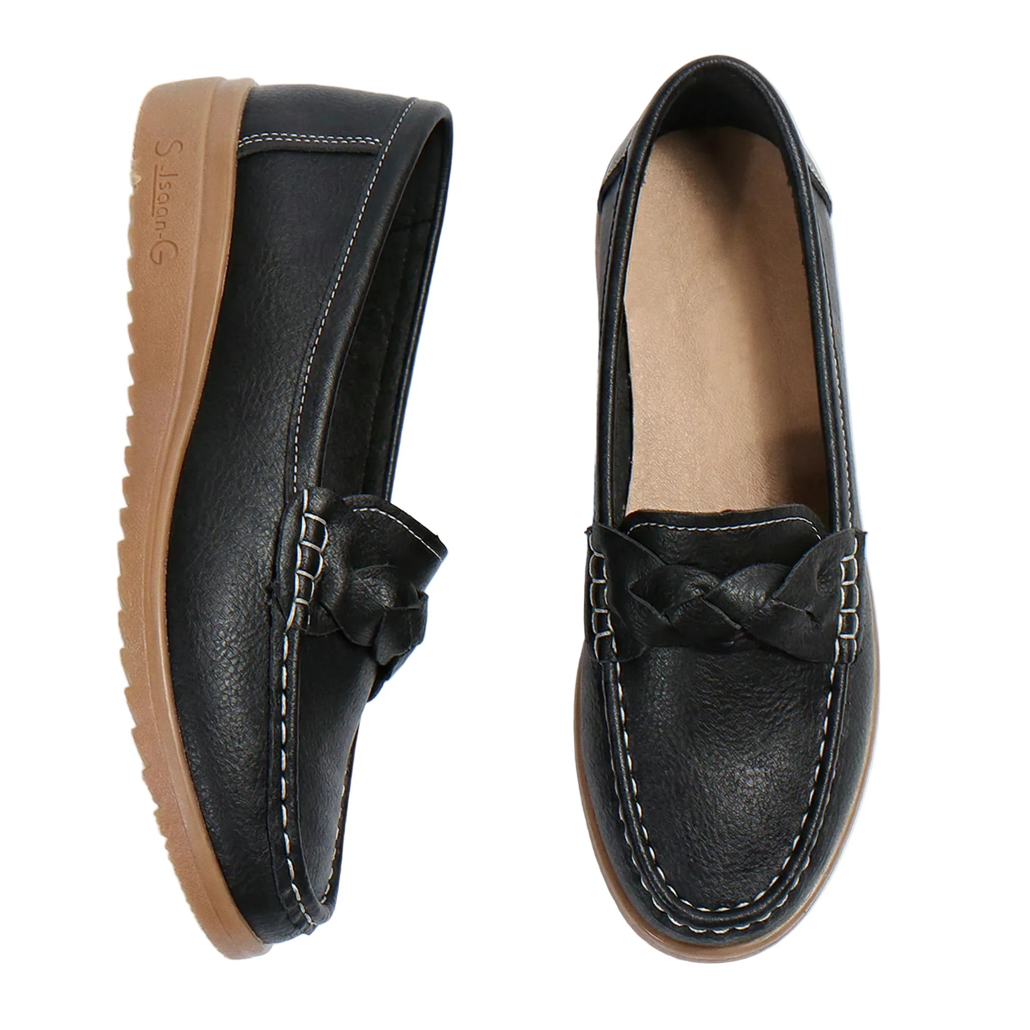 Women's Wide Fit Orthopedic Loafers | Slip-On Arch Support