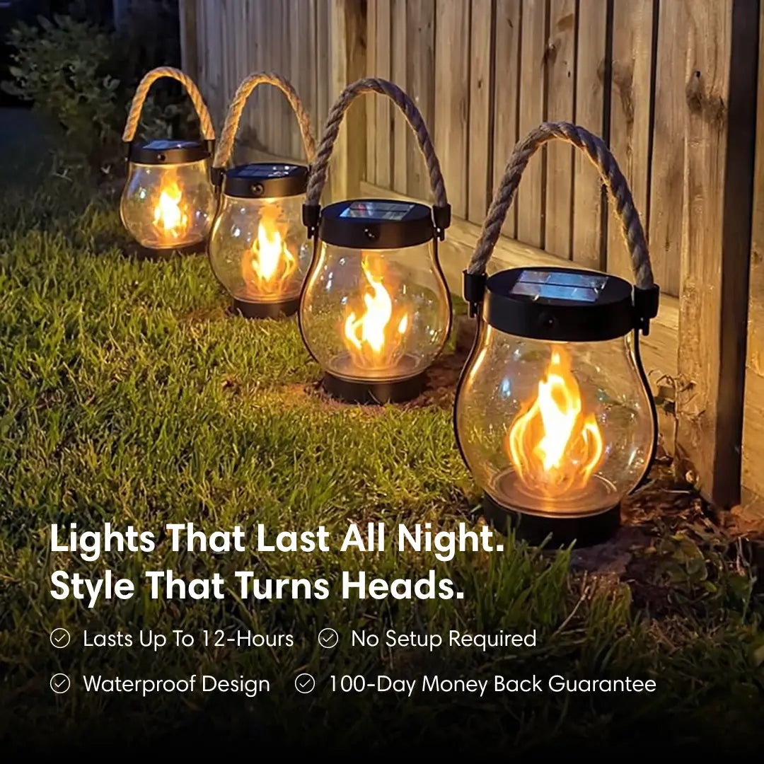 Lumora Solar Flame Lantern