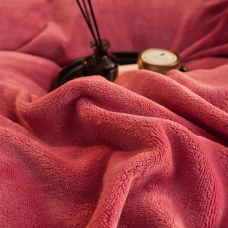 Cozy Velvet Fleece Duvet Cover Set