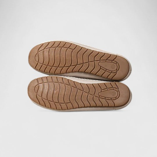 Perforated Floral Cutout Slip-On Ballet Flats