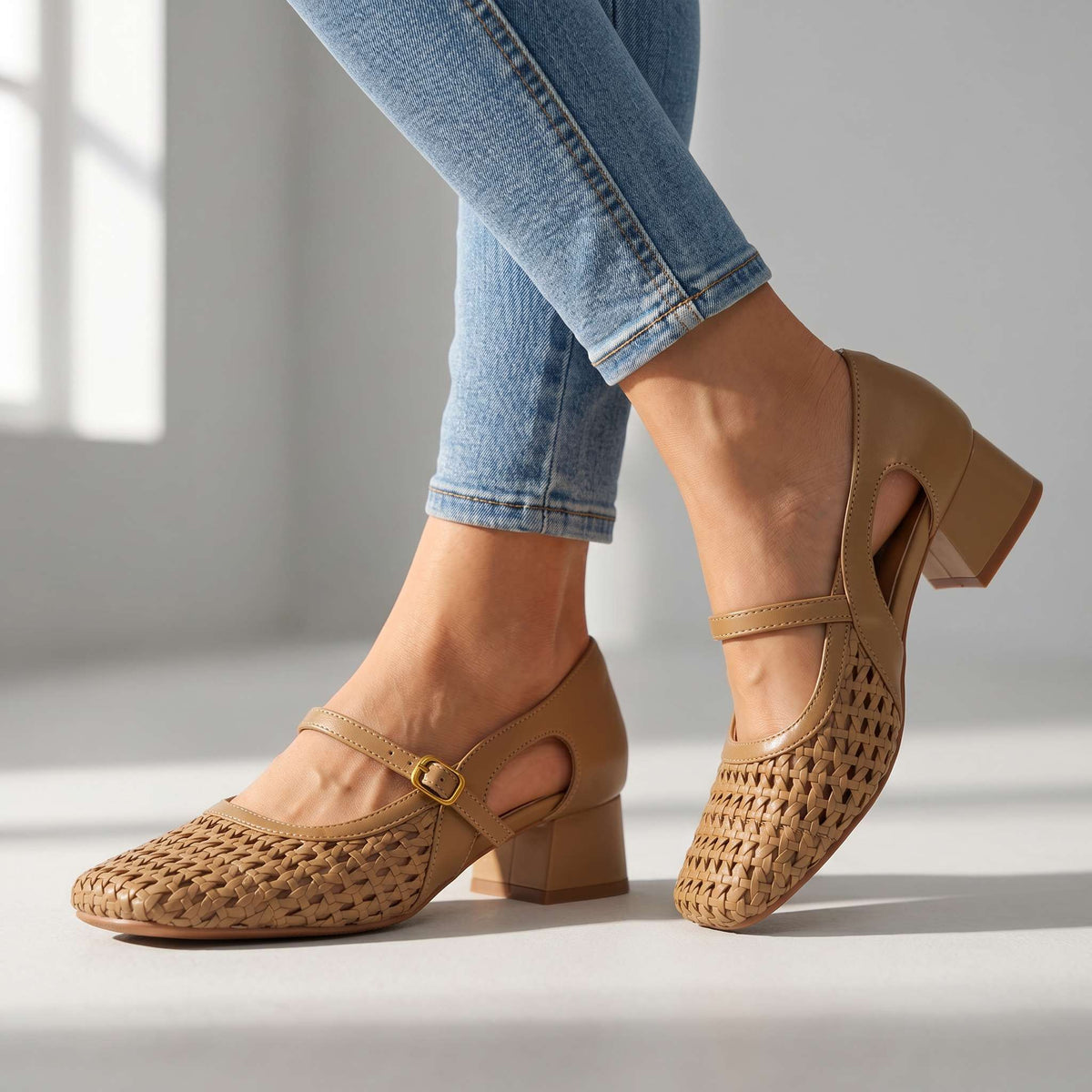 Buckle Detail Loafers
