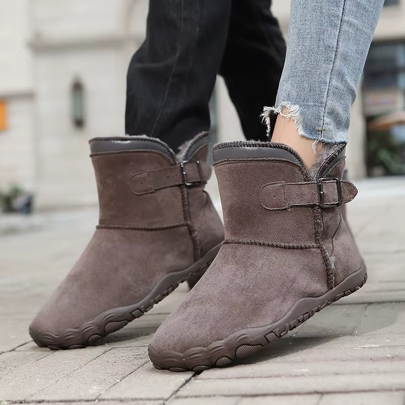 Warm Fleece-Lined Winter Barefoot Boots