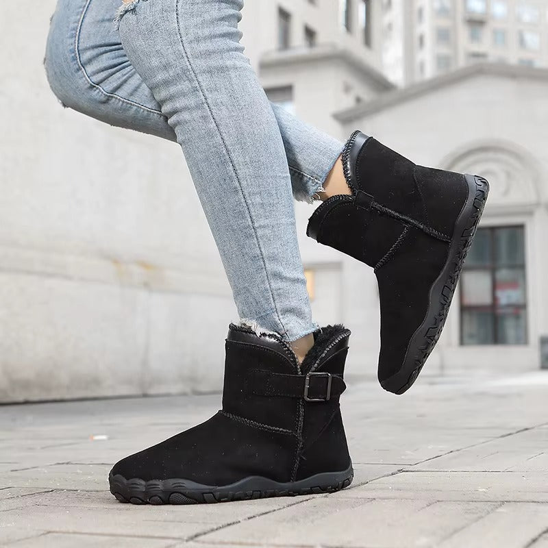 Warm Fleece-Lined Winter Barefoot Boots