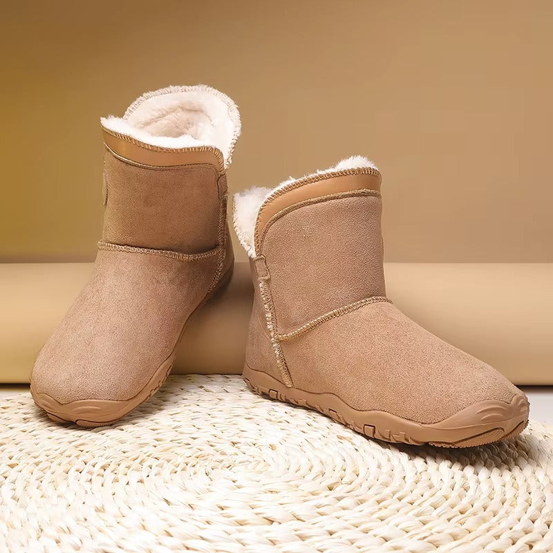 Warm Fleece-Lined Winter Barefoot Boots