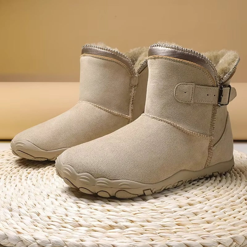 Warm Fleece-Lined Winter Barefoot Boots