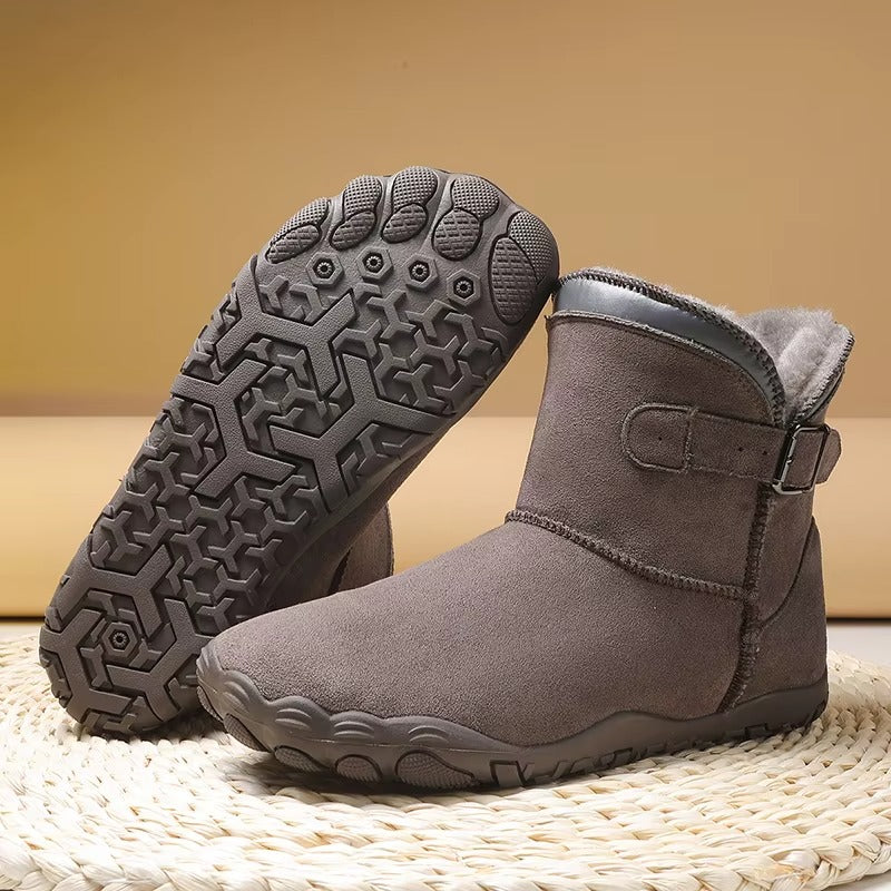 Warm Fleece-Lined Winter Barefoot Boots