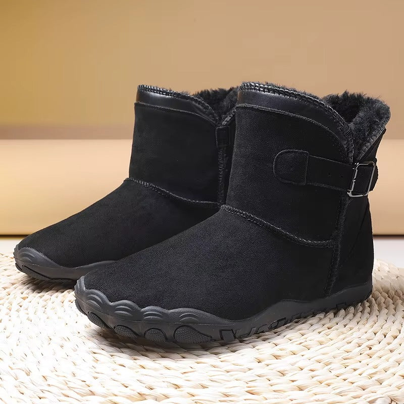 Warm Fleece-Lined Winter Barefoot Boots