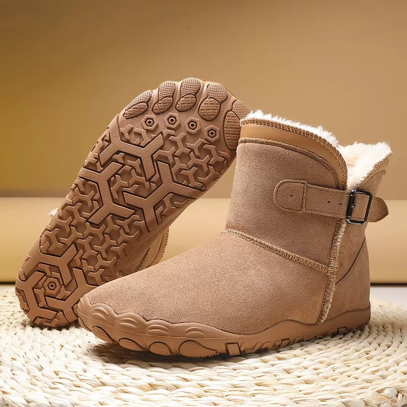 Warm Fleece-Lined Winter Barefoot Boots