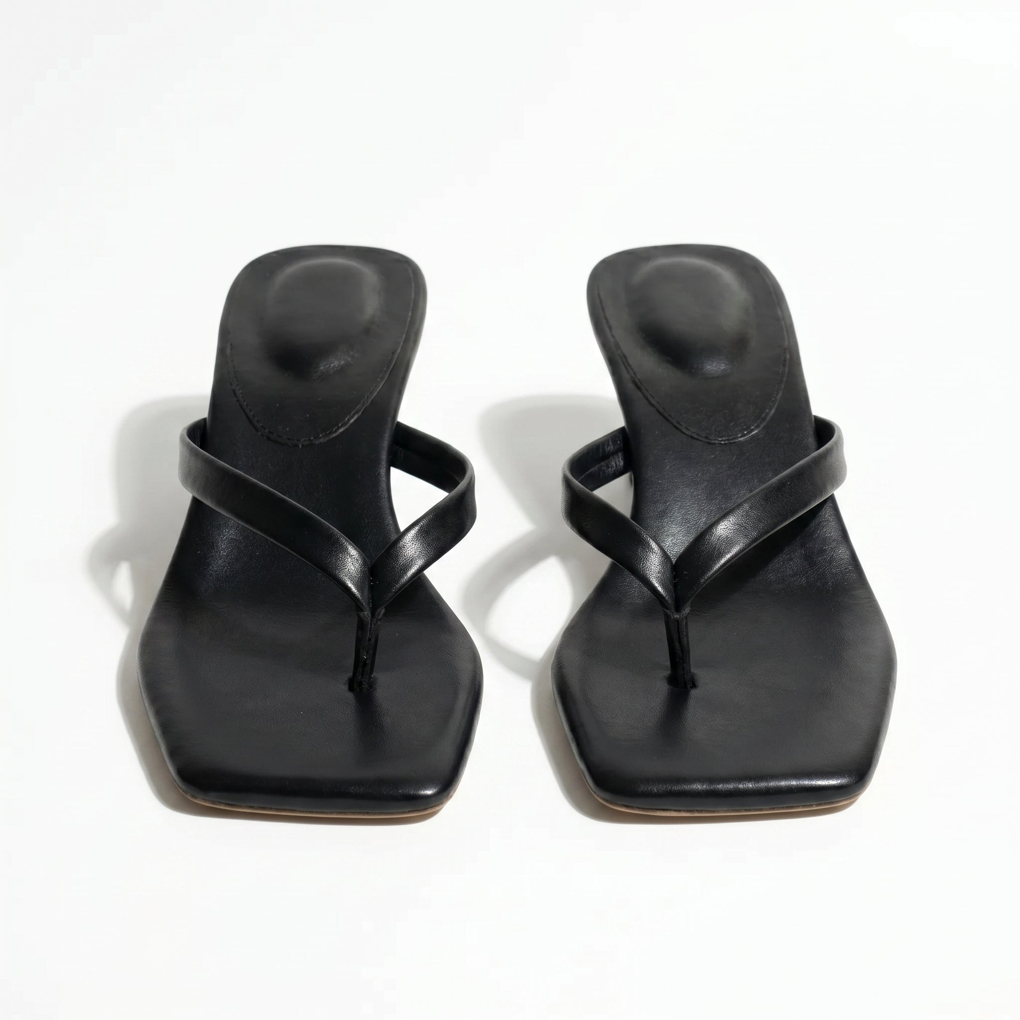 Megan Minimalist Thong Kitten Heel Sandals