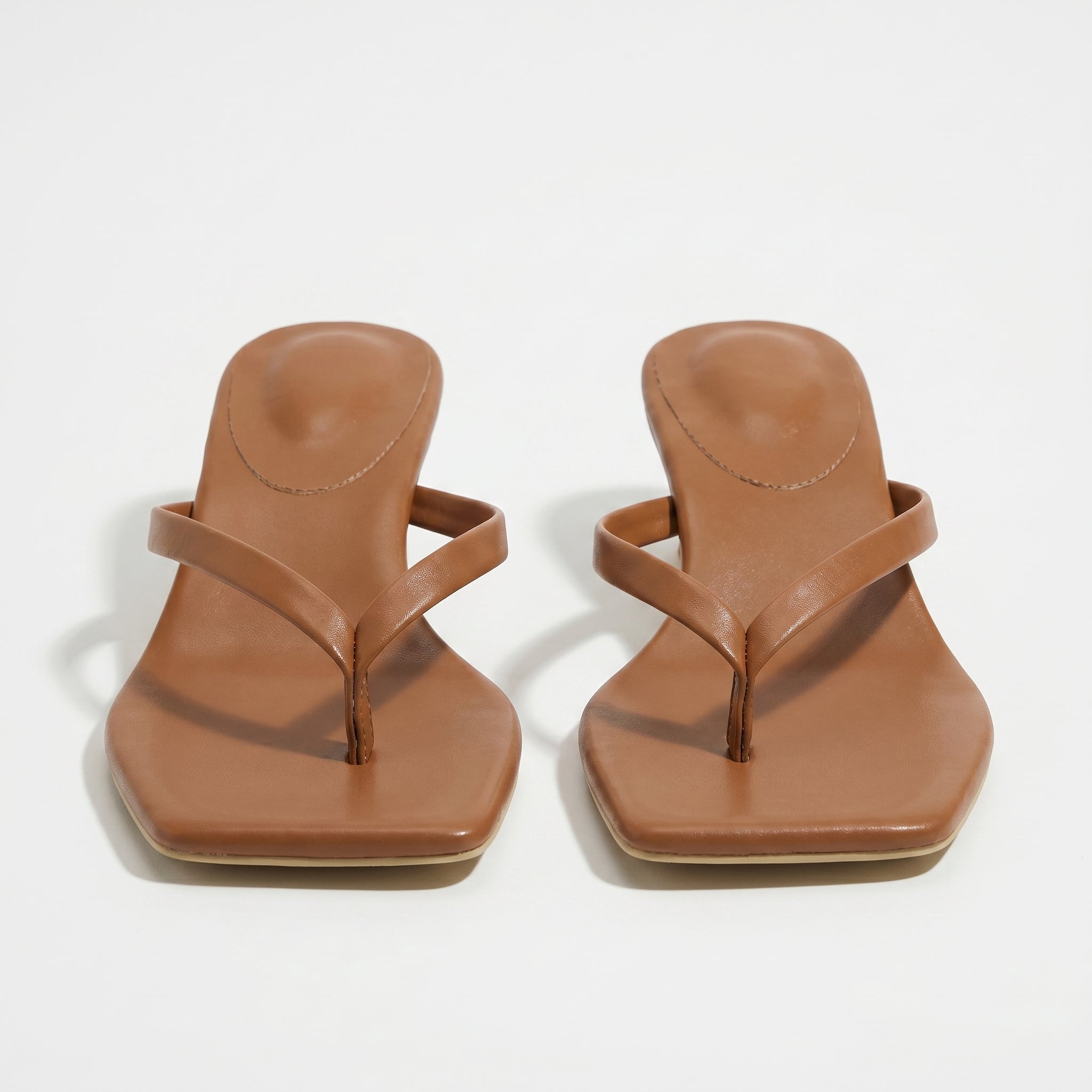 Megan Minimalist Thong Kitten Heel Sandals