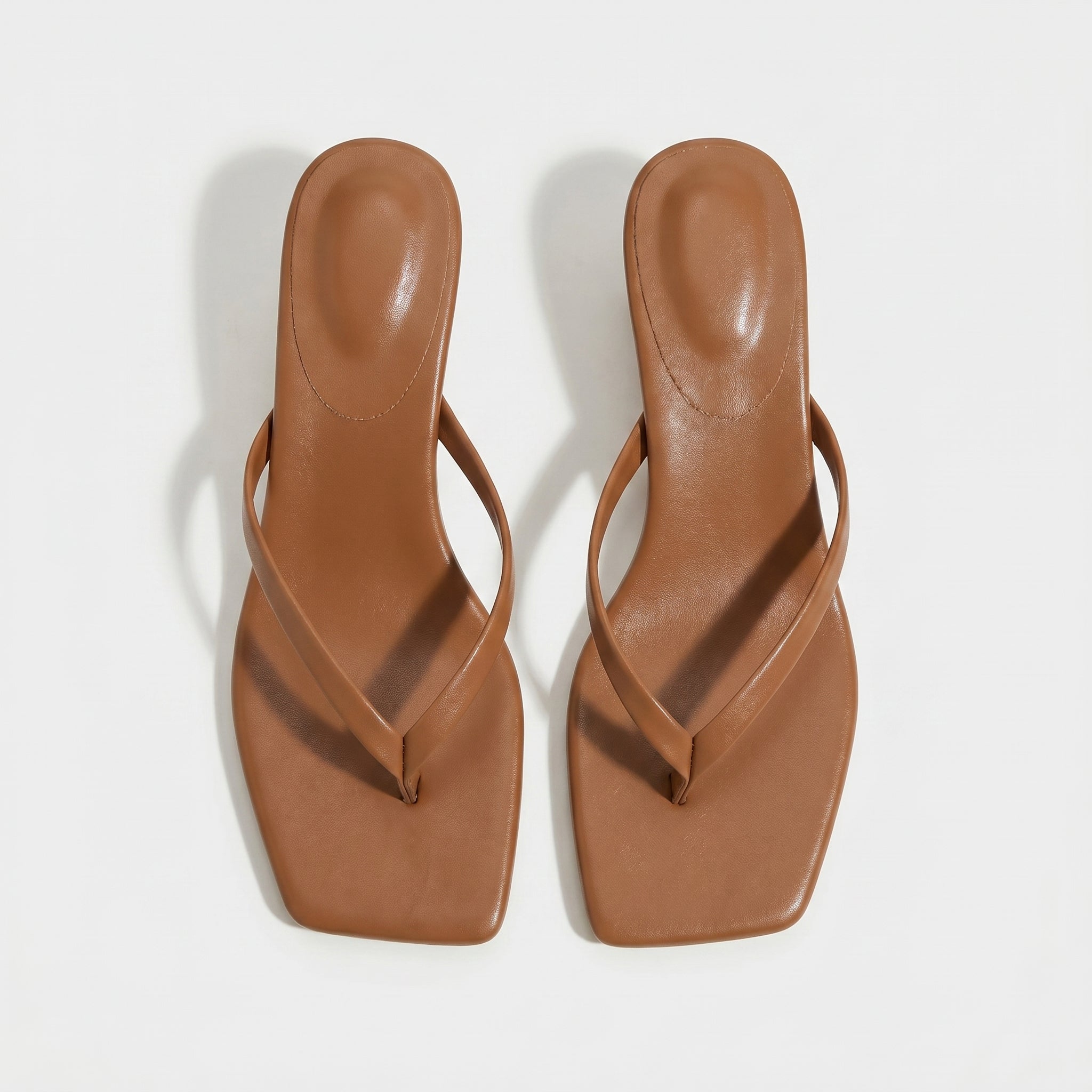 Megan Minimalist Thong Kitten Heel Sandals