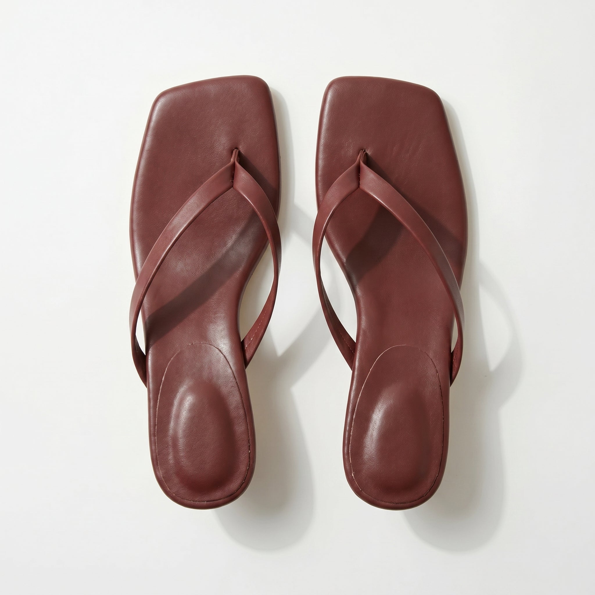 Megan Minimalist Thong Kitten Heel Sandals