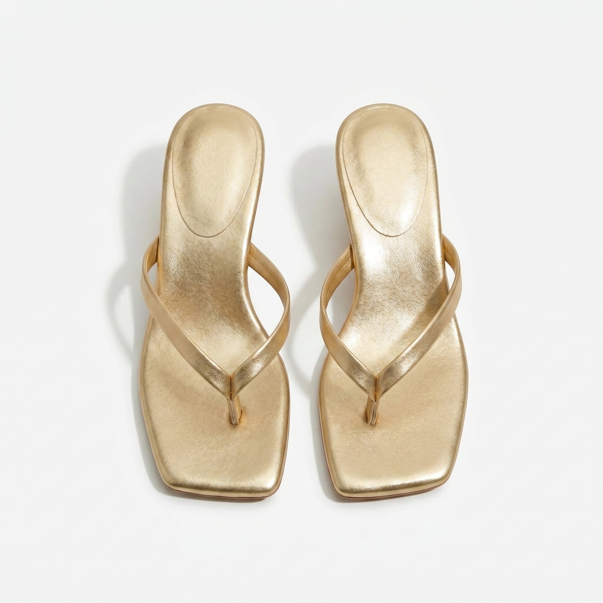 Megan Minimalist Thong Kitten Heel Sandals