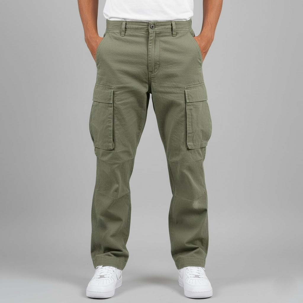 Straight Leg Cargo Utility Pants