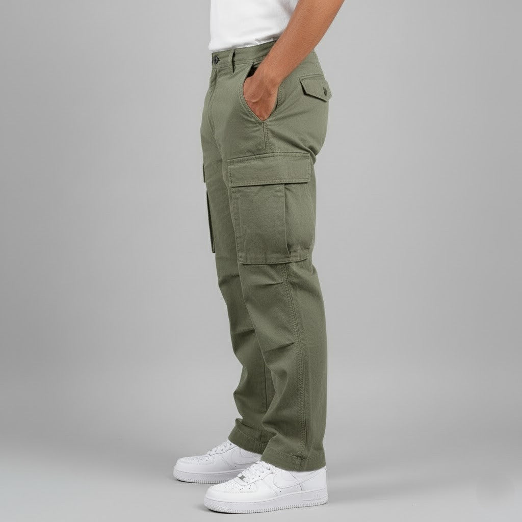 Straight Leg Cargo Utility Pants