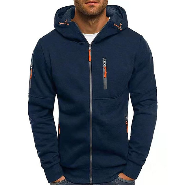 Cotton Full-Zip Hoodie With Pockets