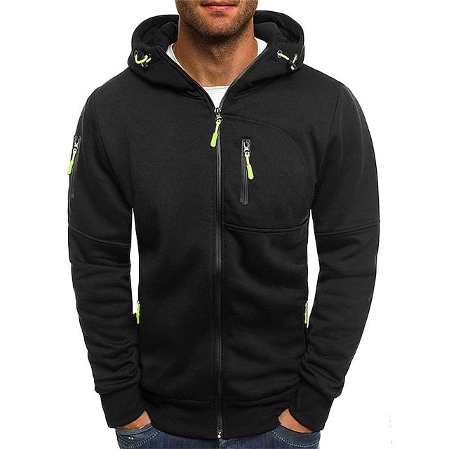 Cotton Full-Zip Hoodie With Pockets