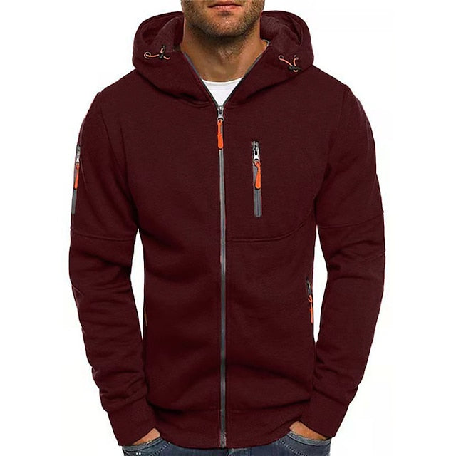 Cotton Full-Zip Hoodie With Pockets