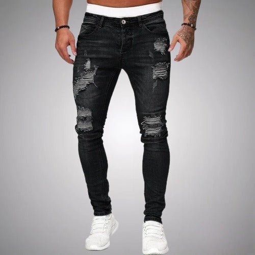 Distressed Skinny Fit Ripped Jeans