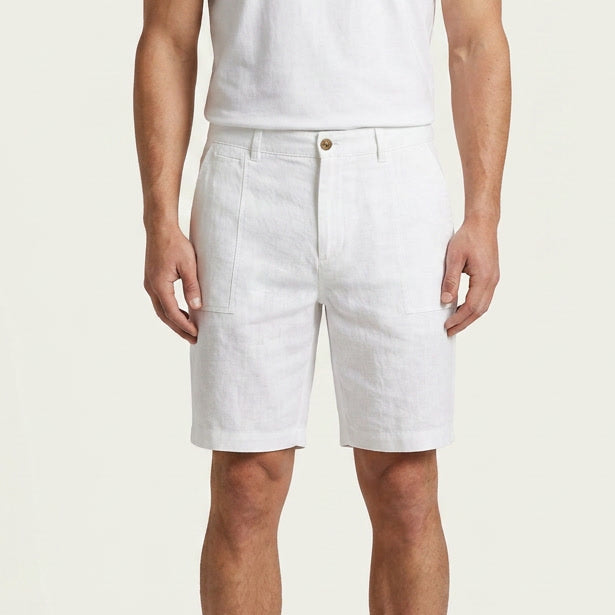Men's Relaxed Fit Linen Drawstring Shorts