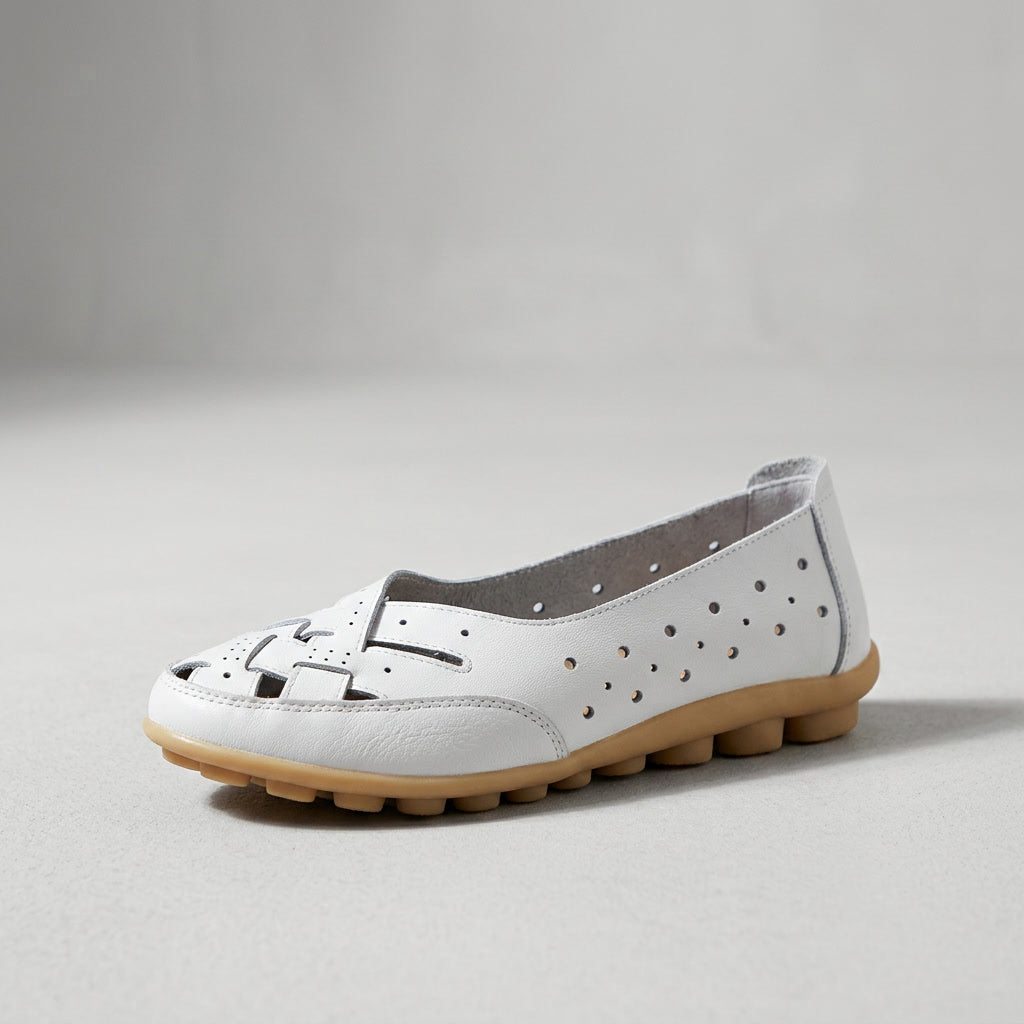 Breathable Leather Orthopaedic Loafers with Gel Sole