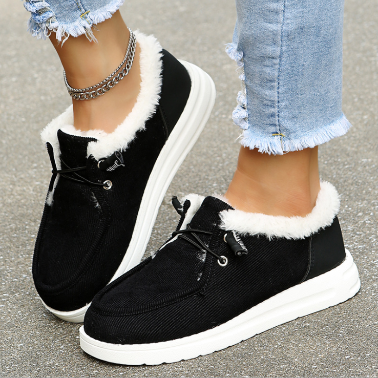 Women's Plush-Lined Slip-On Winter Boots