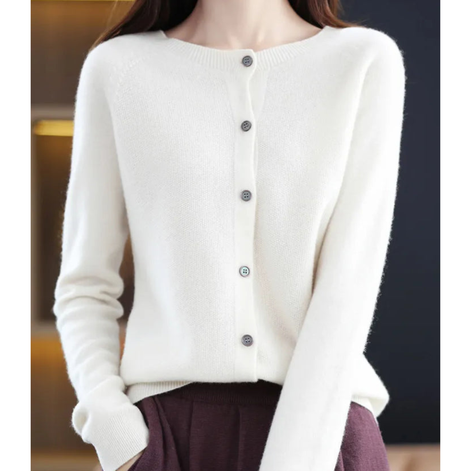 Women's Soft Knit Open-Front Cardigan