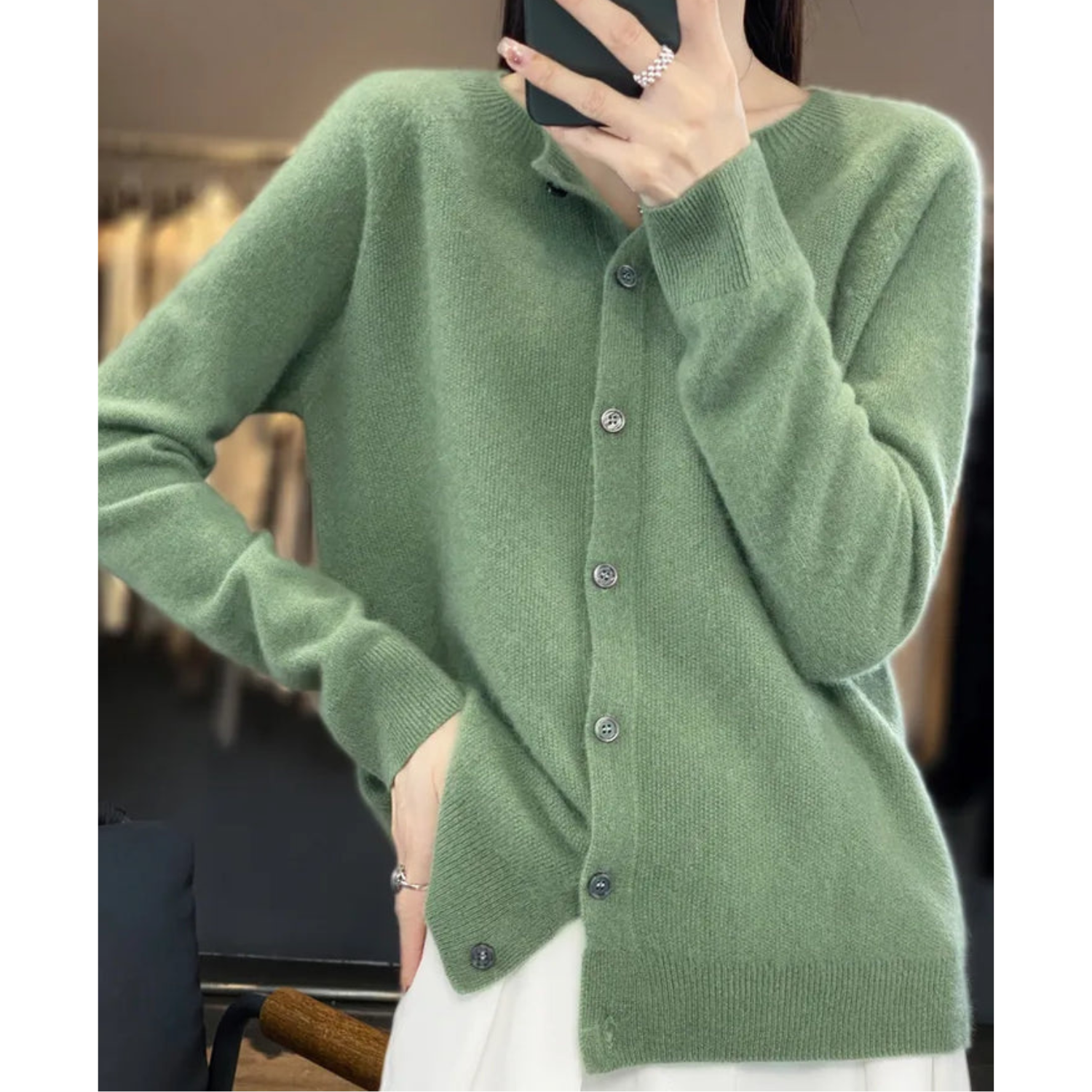 Women's Soft Knit Open-Front Cardigan
