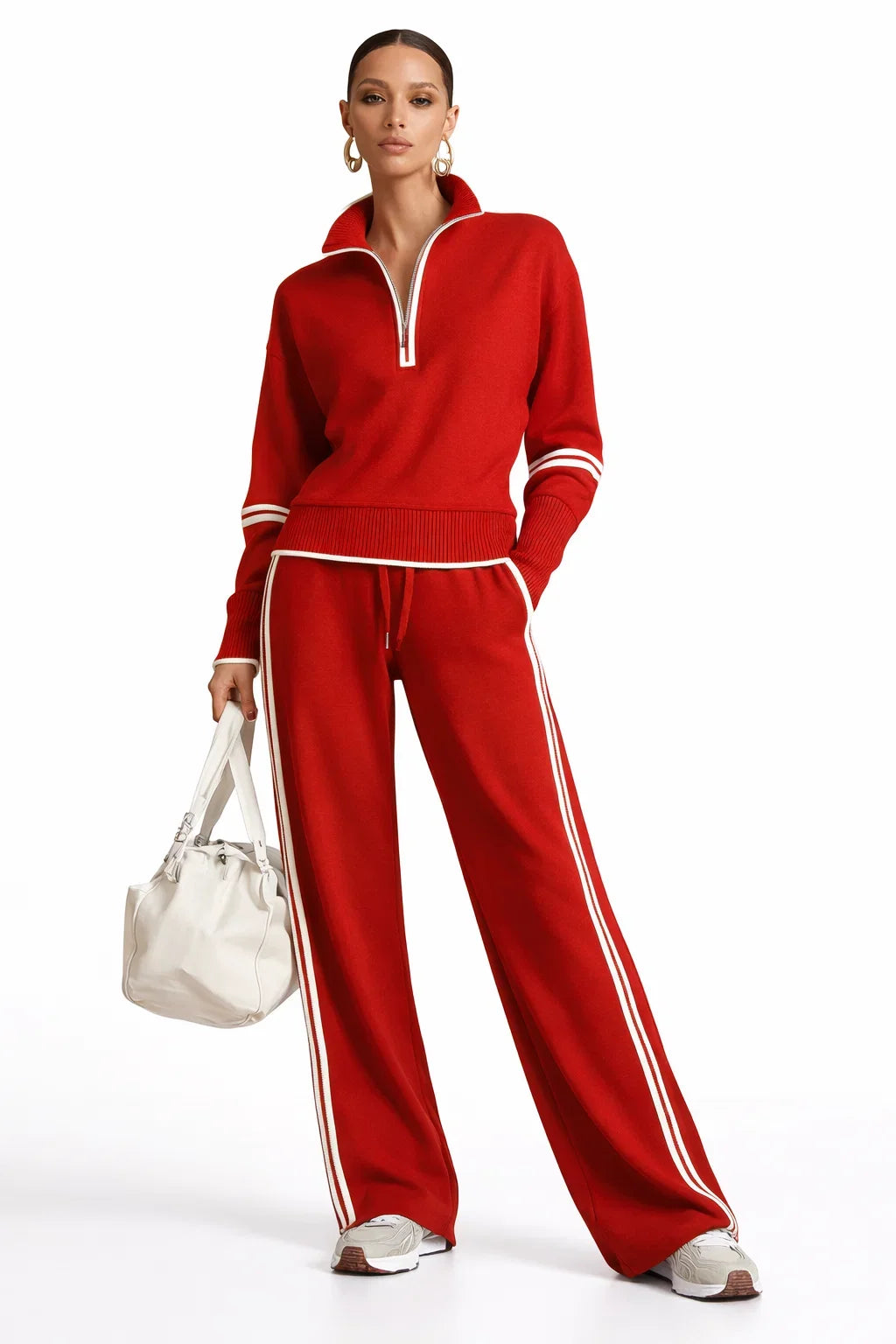 Ovia Soft-Touch Wide-Leg Two-Piece Set