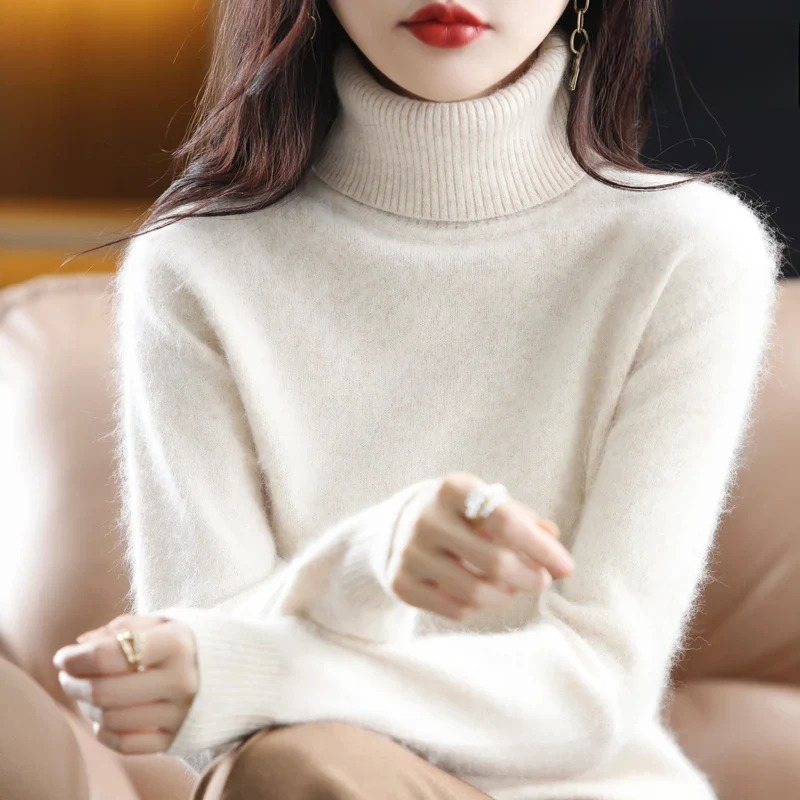 Classic Fitted Turtleneck Sweater – 16 Colors