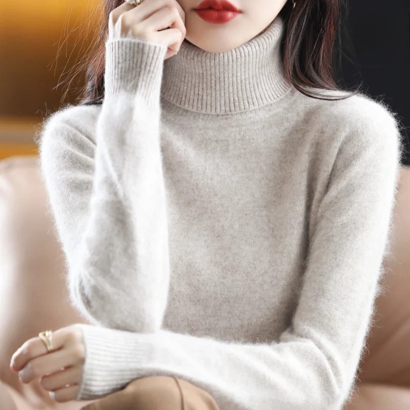 Classic Fitted Turtleneck Sweater – 16 Colors