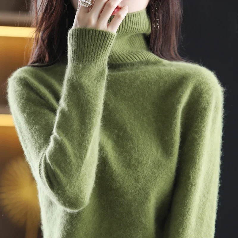 Classic Fitted Turtleneck Sweater – 16 Colors
