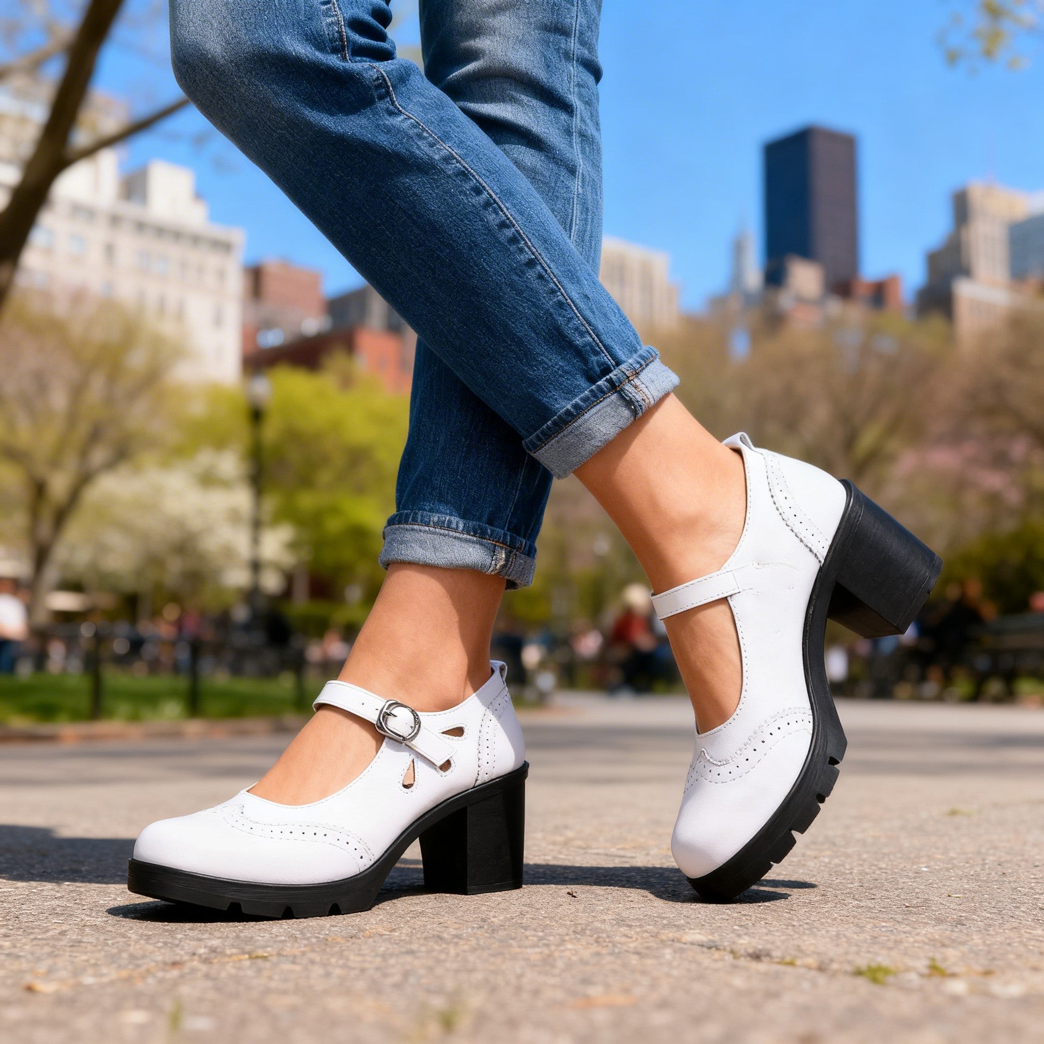 Brogue Loafers with Bow Detail