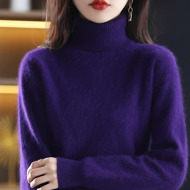 Classic Fitted Turtleneck Sweater – 16 Colors