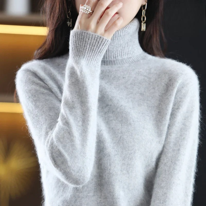 Classic Fitted Turtleneck Sweater – 16 Colors