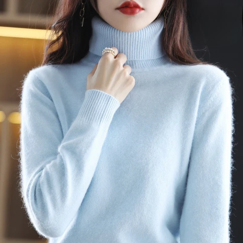 Classic Fitted Turtleneck Sweater – 16 Colors