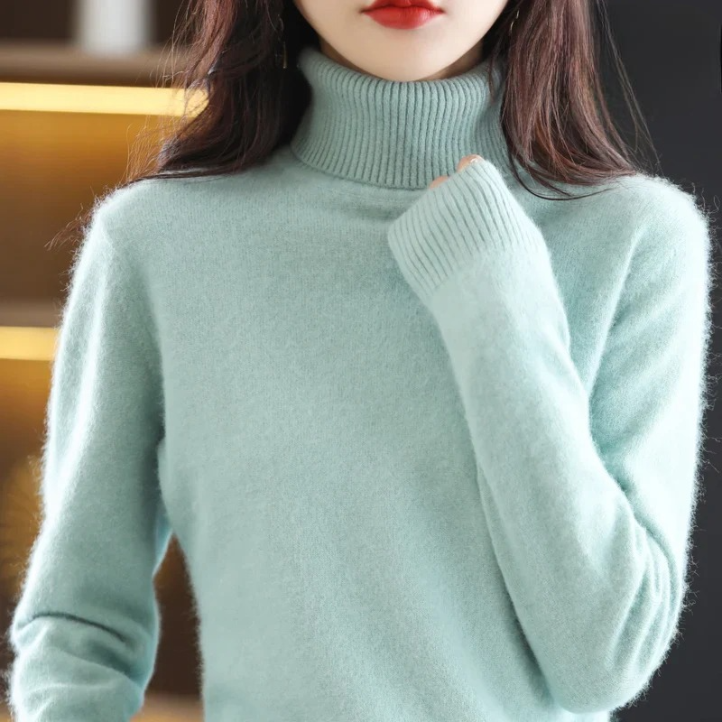 Classic Fitted Turtleneck Sweater – 16 Colors