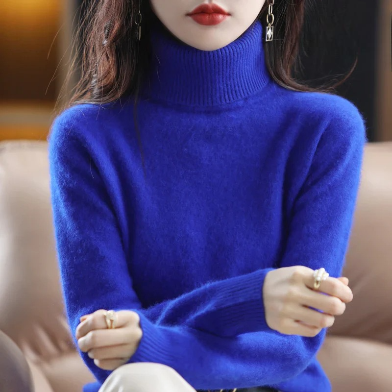 Classic Fitted Turtleneck Sweater – 16 Colors