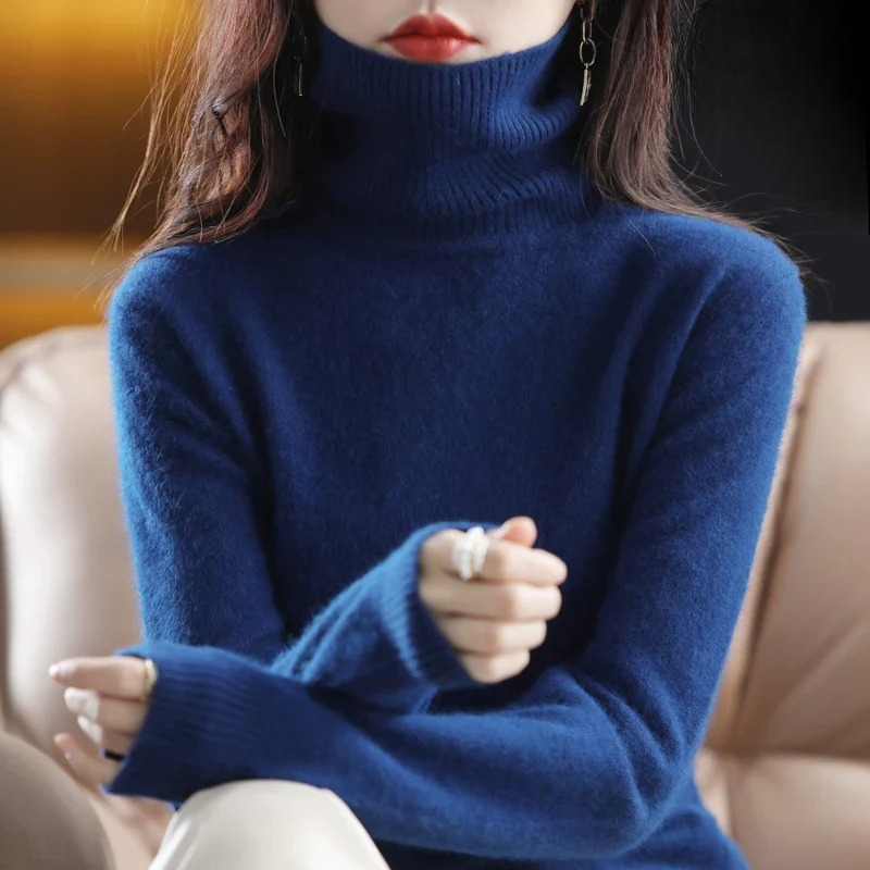 Classic Fitted Turtleneck Sweater – 16 Colors