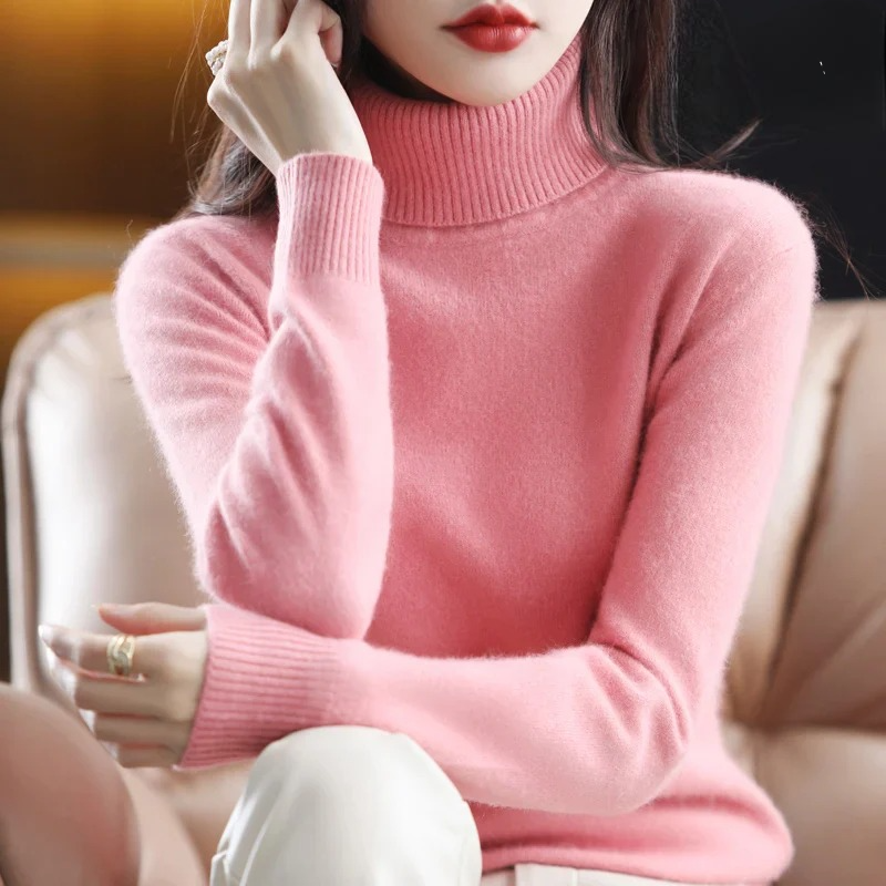 Classic Fitted Turtleneck Sweater – 16 Colors