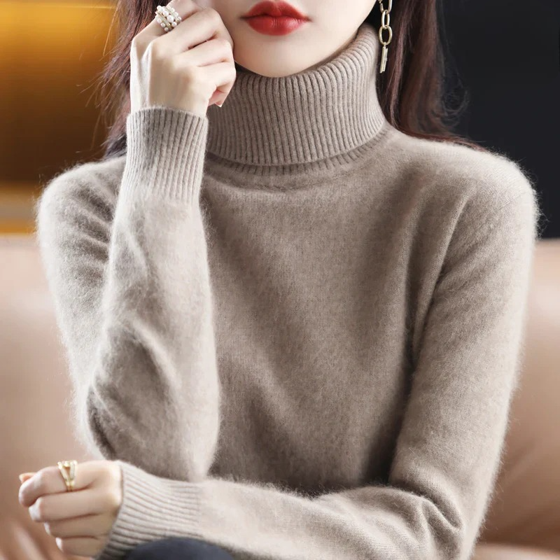 Classic Fitted Turtleneck Sweater – 16 Colors