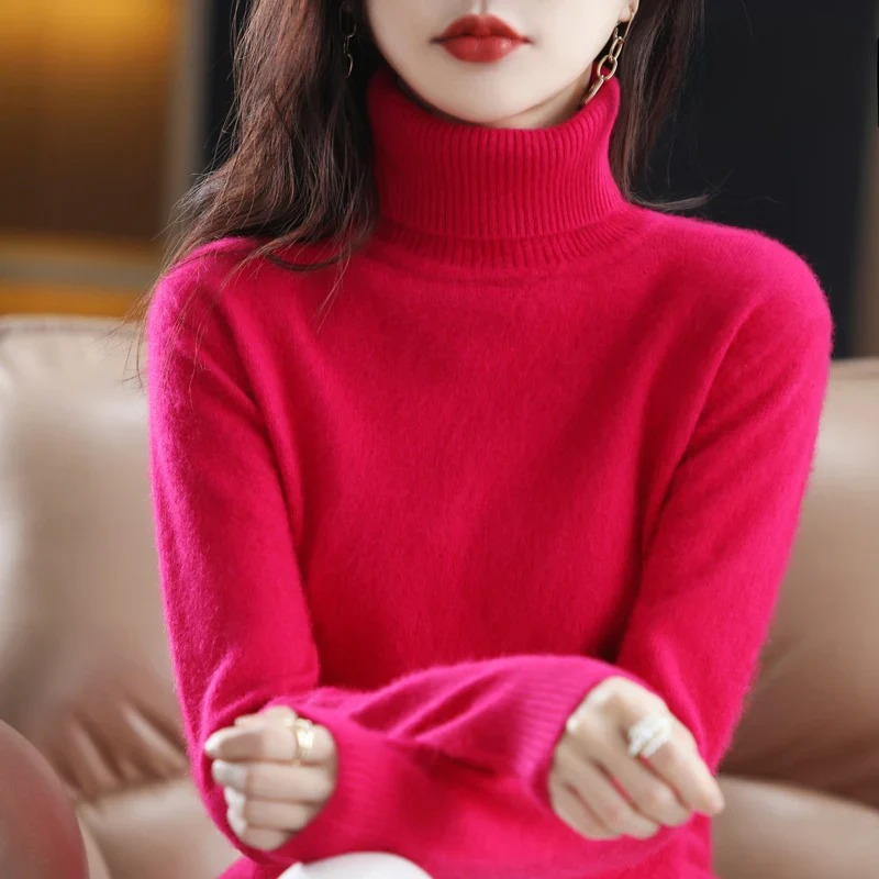 Classic Fitted Turtleneck Sweater – 16 Colors