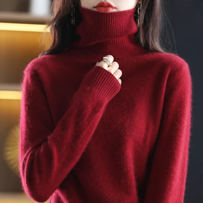 Classic Fitted Turtleneck Sweater – 16 Colors