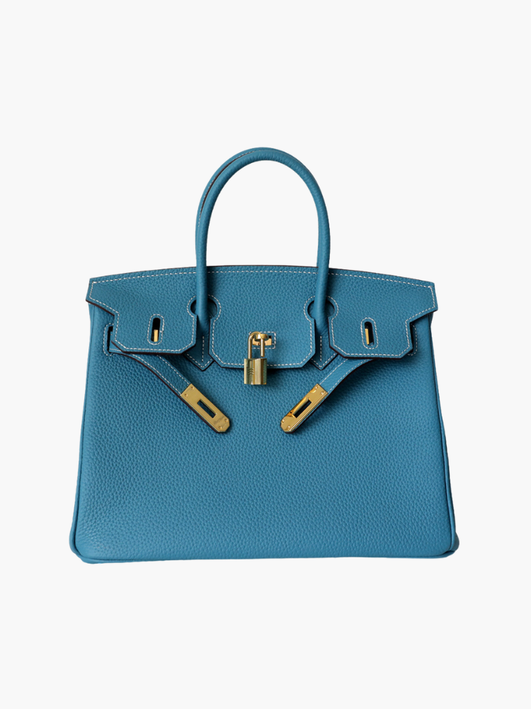 Leather Structured Shoulder Handbag