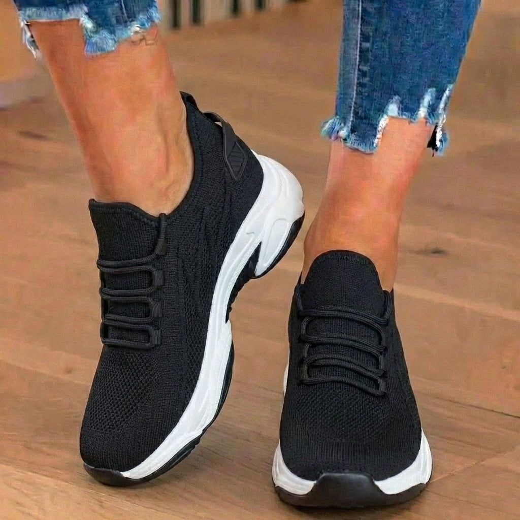 Chic Orthopedic Sneakers Two-Tone Design