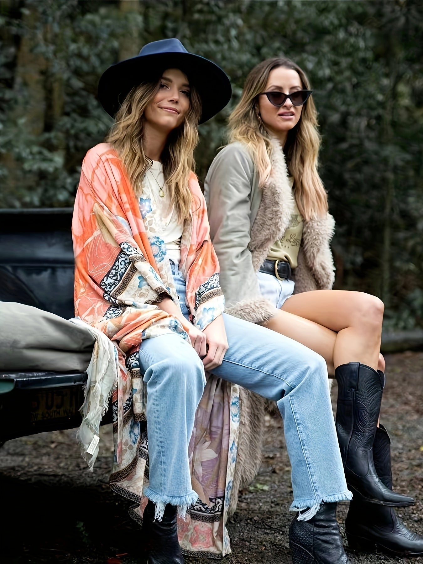 Floral Print Resort Kimono