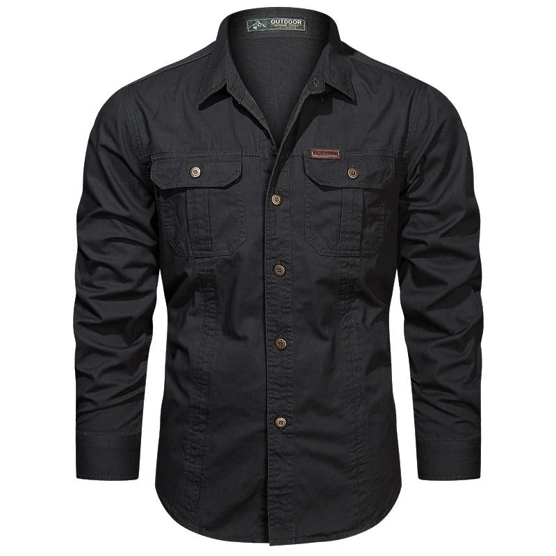 Reed Long Sleeve Button-Down Utility Shirt